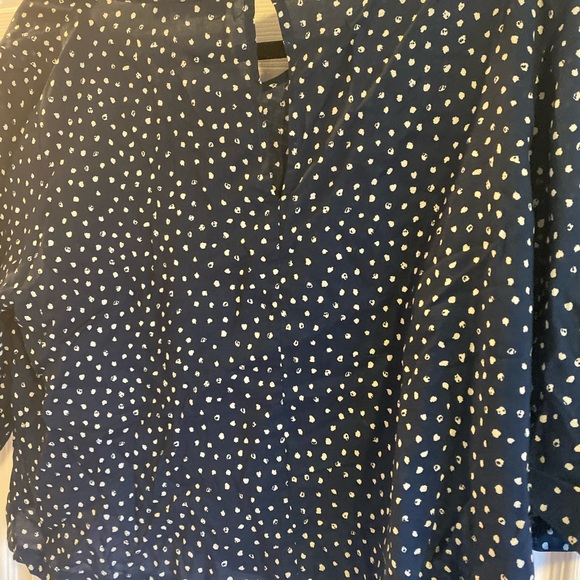 Blue and white polka dot blouse by Propaganda - Picture 2 of 3